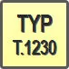 Piktogram - Typ: T.1230